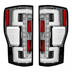 Super Duty 2017-2019 Dual U-Bar Clear Lens OLED Tail Lights Recon 264299LEDCL