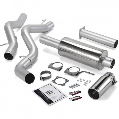 LBZ Duramax Single Monster Exhaust System | Banks 48937