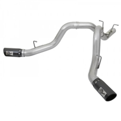 L5P Duramax Large Bore HD Dual 4 Inch Filter-Back Exhaust | AFE 49-44086-P