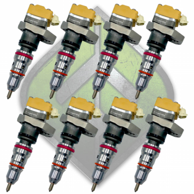 Set Of 8 Remanufactured Fuel Injectors For 7.3L Powerstroke 1999-2003 – Code AD Only – CMR-8-RM