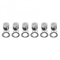 6.7 Cummins Fly Cut Ceramic Coated Piston Kit Industrial Injection PDM-3732FCC.020