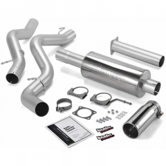 Duramax 2002-2005 Single Monster 4 Inch CAT-Back Exhaust System | Banks 48633