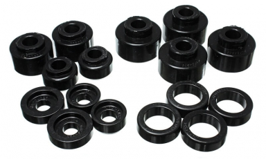 7.3|6.0 Powerstroke Crew Cab Body Mount Set - Black Energy Suspension 4-4120G