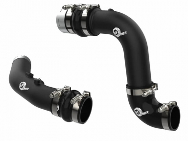 BladeRunner Aluminum Hot and Cold Charge Pipe Kit Black | AFE 46-20684-B
