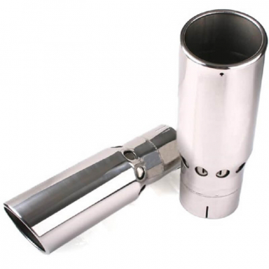 6" Polished Angle Cut Exhaust Tip | Diamond Eye 5612BAC-DE