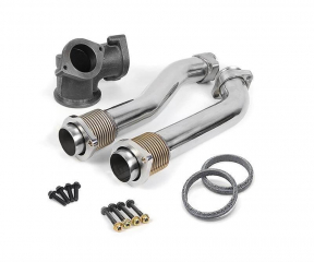 7.3 Powerstroke Stainless Steel Bellowed Up Pipes | DieselSite BUP73