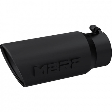 4"-5" Black Angled Rolled End Single Walled Tip MBRP T5051BLK