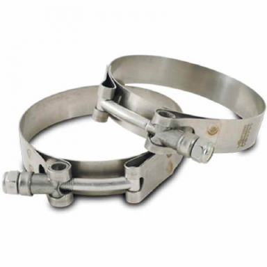 Vibrant 2803 3-1/4" Stainless Steel T-Bolt Clamps (Pack Of 2)